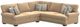 Corinthian Furniture 2-Piece Beige L-Shape Sectional-0