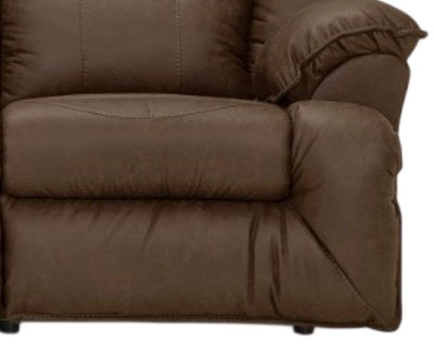 Franklin™ Henson Commodore Cocoa Manual Reclining Sofa with Drop Down Table-1