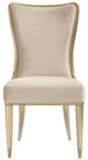 Caracole® Sophisticates Signature Debut Beige/Gold Bullion Leaf Dining Chair-1