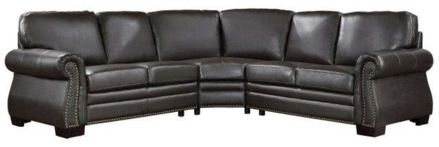 Homelegance® Wareham 3-Piece Dark Brown Sectional-0
