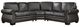Homelegance® Wareham 3-Piece Dark Brown Sectional-0