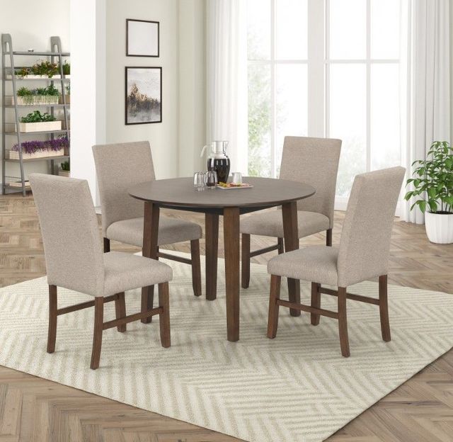 New Classic® Home Furnishings Hargrove 5-Piece Brown Dining Table Set-1