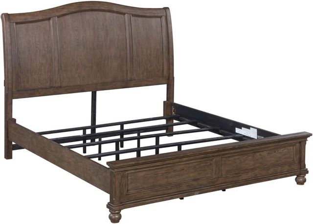 aspenhome® Oxford Cocoa Queen Sleigh Bed-3