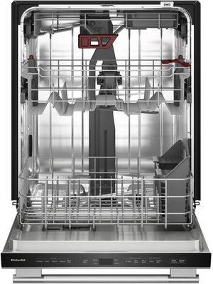KitchenAid 24" PrintShield Stainless Steel Control Built In Dishwasher With Third Level Jet Rack And 40 Total Wash Jets KitchenAid 24" PrintShield Stainless Steel Control Built In Dishwasher With Third Level Jet Rack And 40 Total Wash Jets