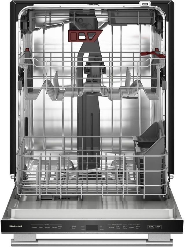 KitchenAid® 24" PrintShield™ Stainless Steel  Control Built-In Dishwasher with Third Level Jet Rack and 40+ Total Wash Jets-1