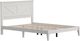 Rize Home Farmhouse Style Gloss White Queen Panel Bed-0