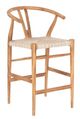 Four Hands Muestra Wicker/Wooden Outdoor Counter Stool-0