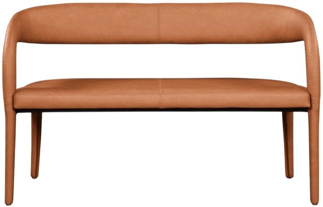 Meridian Furniture Sylvester Cognac Upholstered Bench-3