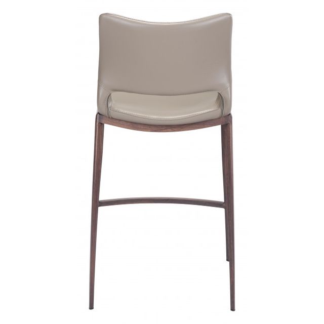 Zuo® Modern Ace Gray/Walnut Counter Chair-3