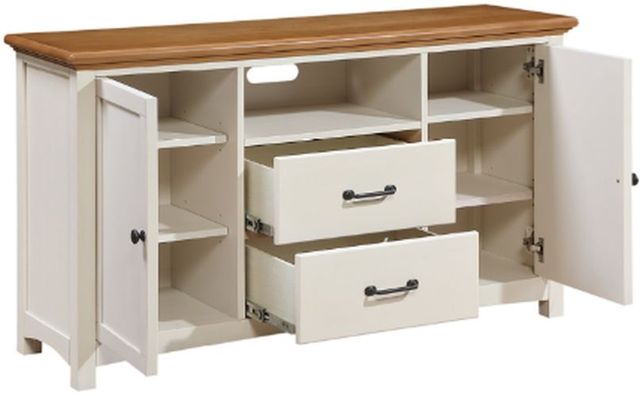 Winners Only® Cardiff Brown/White Media Base-2