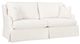 Fairfield® Customizable Savannah Skirted Sofa with Two Seat Cushion-0