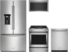 KitchenAid® 4 Piece Stainless Steel Kitchen Package