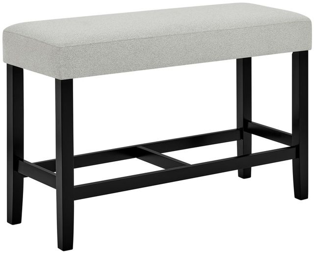 Crown Mark Marbel Black/Dove Counter Dining Bench-0