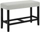 Crown Mark Marbel Black/Dove Counter Dining Bench-0