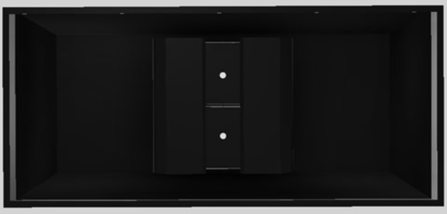 Vent-A-Hood® Designer Series 66" Black Island Range Hood-2