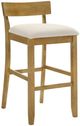 Armen Living Merie 2-Piece Amber Glow/White Barstool Set-0