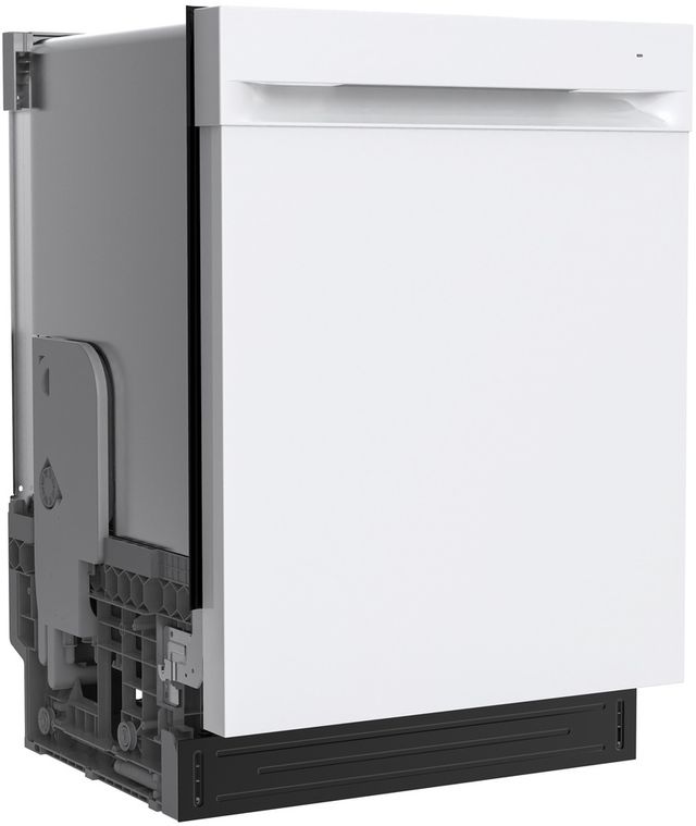 GE® 24" White Top Control Built-In Dishwasher-2