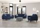 Mazin Furniture Noma Lapis Blue Upholstered Accent Chair-2