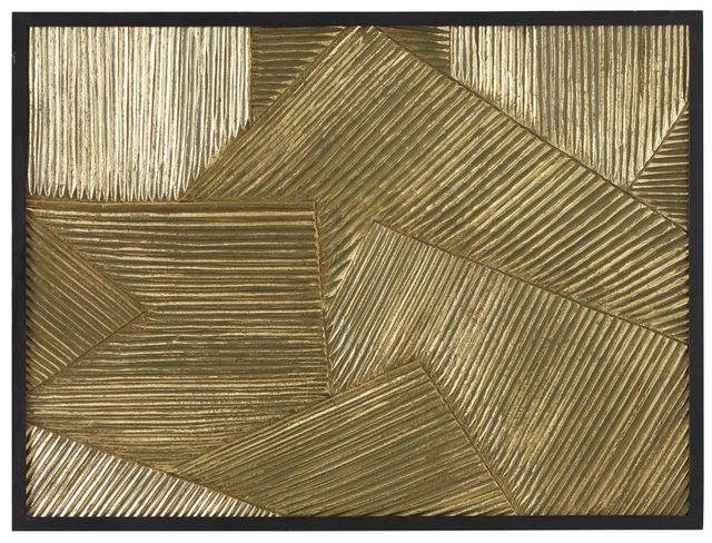 Deco Marche Gold Geometric Carved Radial Home Wall Art-0