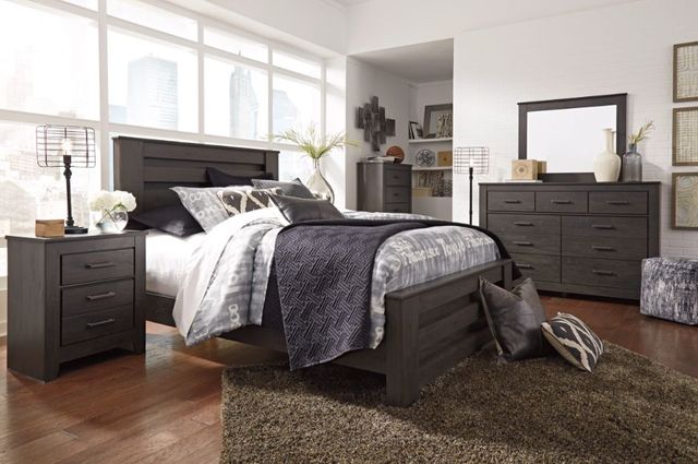 Signature Design by Ashley® Brinxton Charcoal King Panel Bed-2