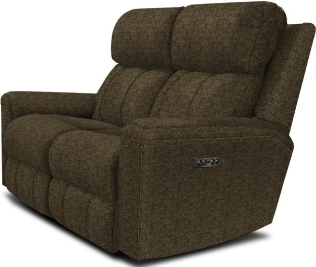 England Furniture Customizable EZ Motion Northwest Paloma Double Reclining Loveseat with Nailhead Trim-1