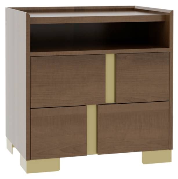 Country View Woodworking Verrado 28" Metal Legs Nightstand with Opening-0