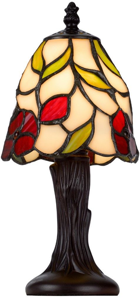 Cal® Lighting & Accessories Tiffany Dark Bronze/Green/Red Accent Lamp-0