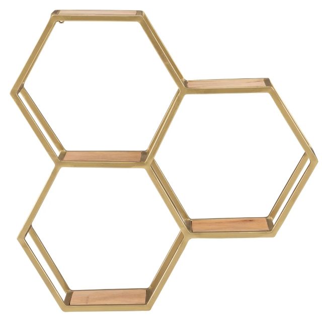 Powell® Willa Gold Wall Shelves-1