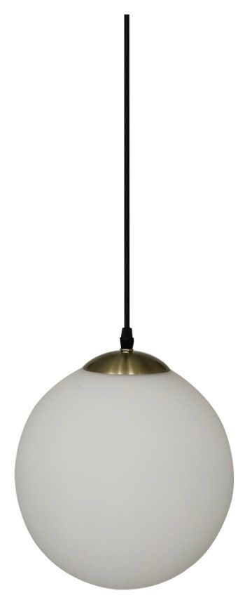 Moe's Home Collection Sol Antique Brass/White Pendant Light-1