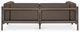 Moe's Home Collection Suri Taupe Plastic Outdoor 2-Seat Sofa-3
