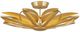 Currey & Company Gold Leaf Stewart Semi-Flush Mount-0
