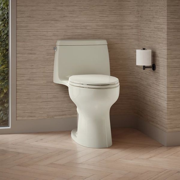 KOHLER® Santa Rosa™ Biscuit 1-Piece Compact Elongated Toilet, 1.28 Gpf-2