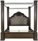 Signature Design by Ashley® Maylee Dark Brown Queen Canopy Bed-1