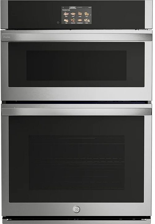 GE Profile™ 30" Stainless Steel Oven/Microwave Combo Electric Wall Oven with Convection-2
