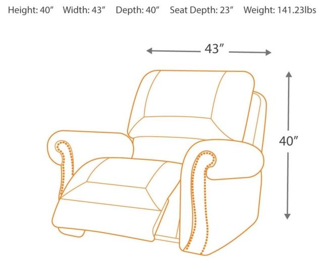 Signature Design by Ashley® Larkinhurst Earth Rocker Recliner-2