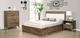 Handstone Laguna 4 Drawer Queen Condo Bed with Fabric Headboard-1