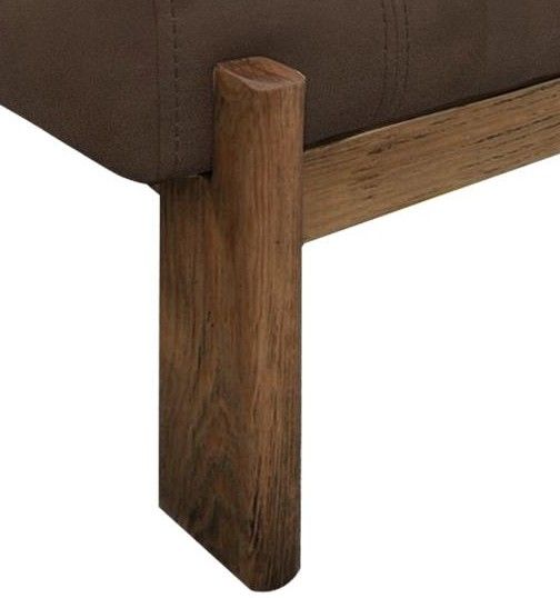 International Furniture Direct Balam Dark Brown/Stained Brown Ottoman-2