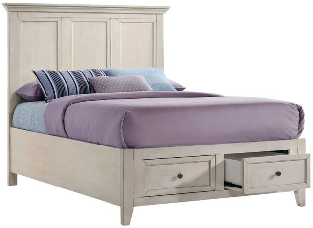 Intercon San Mateo Rustic White Youth Full Storage Panel Bed-0