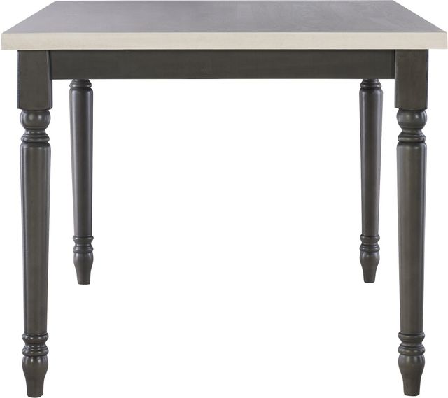 Powell® Willow Smokey White Dining Table with Dark Gray Base-3