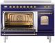 Ilve® Nostalgie II Series 48" Blue Pro Style Induction Range-2