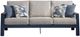 Signature Design by Ashley® Mabry Shores Driftwood/Navy Blue Aluminum/Fabric Outdoor Sofa-2