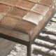 Classic Home Achen Bronze/Canyon Sand Hide 28" Bench-4