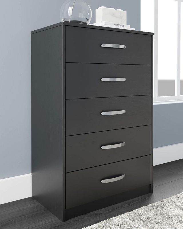 Signature Design by Ashley® Finch Black Chest of Drawers-3