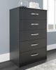 Signature Design by Ashley® Finch Black Chest of Drawers-3