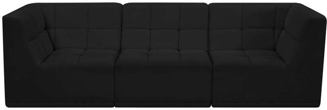 Meridian Furniture Relax Black Velvet 98" Modular Sofa-1