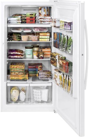 GE 17.3 Cu. Ft. White Upright Freezer
