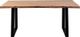Porter International Designs Manzanita Natural Dining Table with Black Trapezoid Base-1
