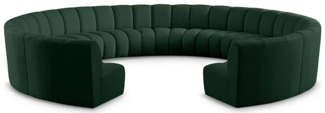 Meridian Furniture Infinity 11-Piece Green Modular Sectional Set-0