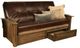 Kodiak Furniture Washington Oregon Trail Java/Rustic Walnut Full Storage Futon with Mattress-0