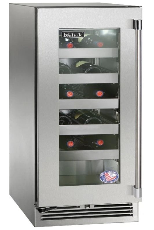 Perlick® Marine & Coastal Series 15" 2.8 Cu. Ft. Stainless Steel Built-In Wine Reserve-0